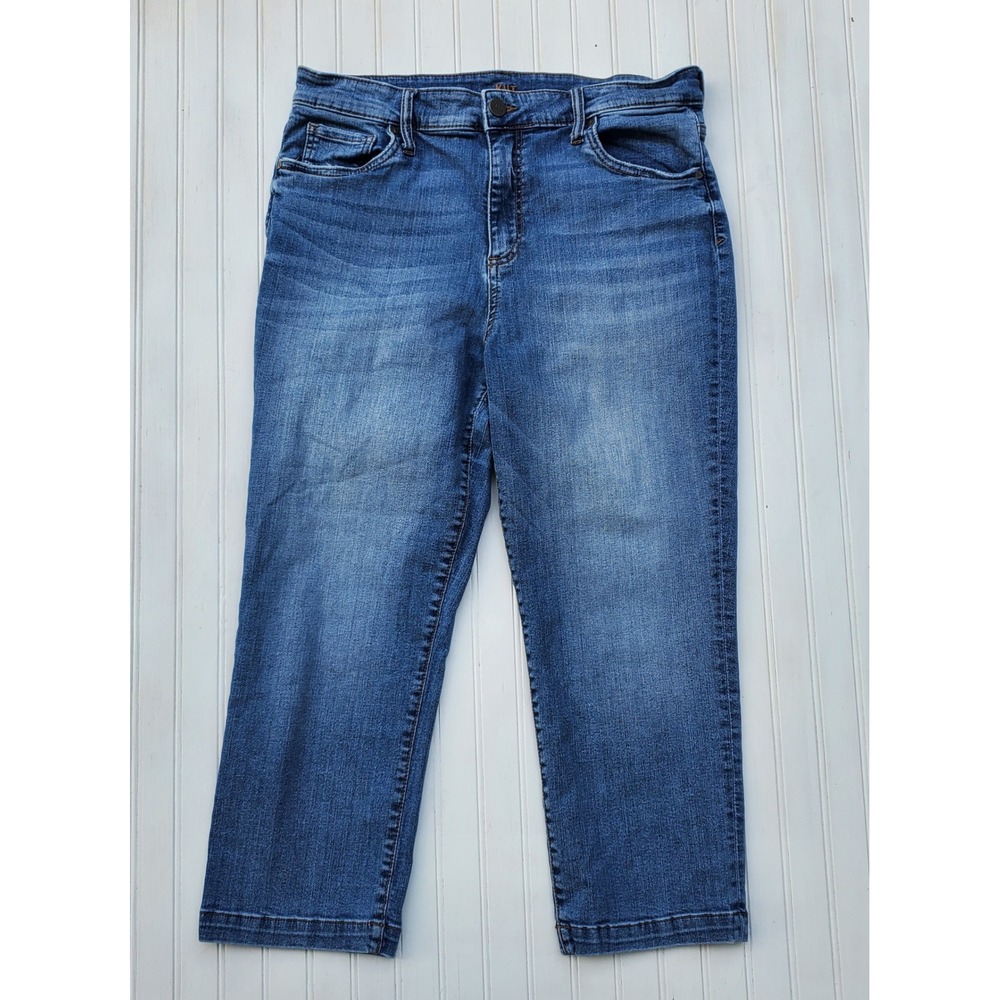 KUT from the Kloth Womens Size 14 Cropped Jeans Medium Stretch Momcore Go-See